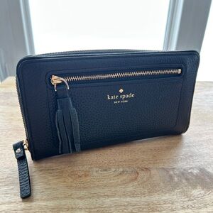 Kate Spade Black Leather Women's Wallet